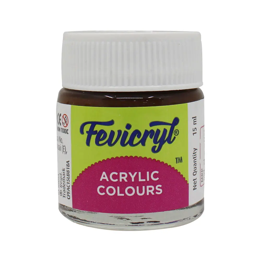 MRP25 Fevicryl Acrylic Colours 15 ml (Dark Brown 05)