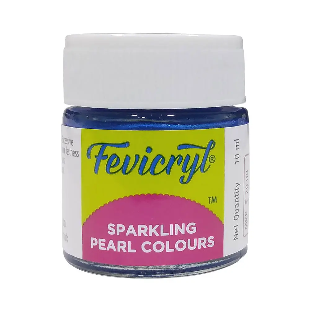 MRP25 Fevicryl Sparkling Pearl Colours 10ml (Sparkling Pearl Dark Blue- 904)