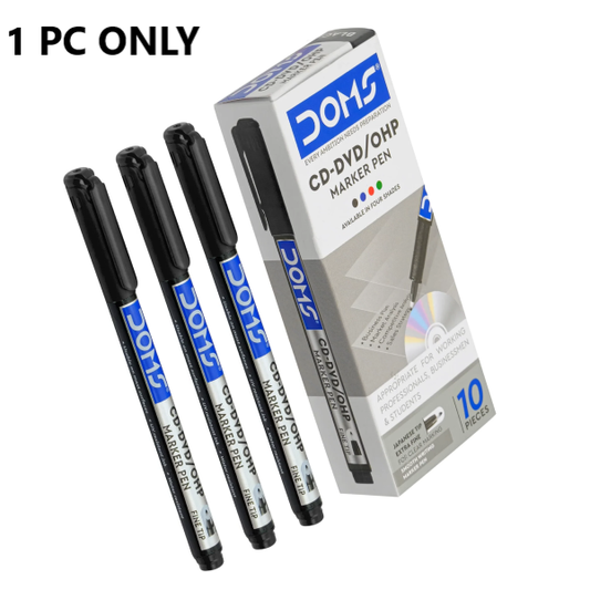 Doms CD-DVD/OHP Marker Pen Black