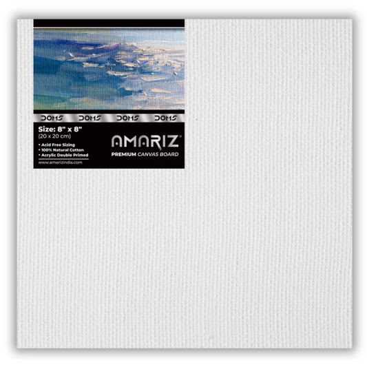 DOMS AMARIZ CANVAS BOARD 8"X8" (120PC CB) MRP75