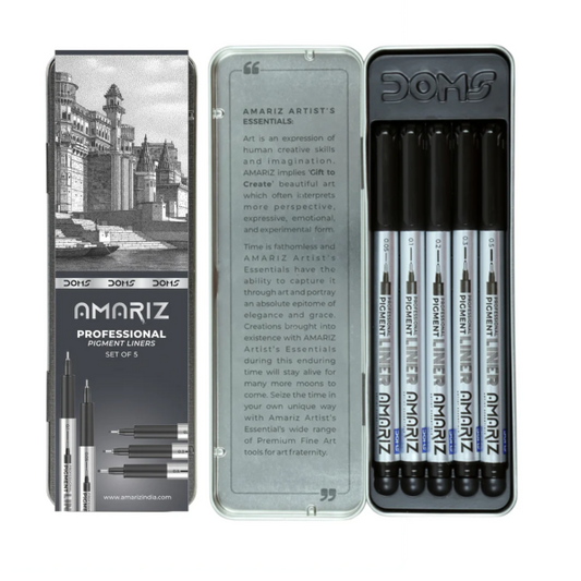 DOMS AMARIZ PIGMENT LINER SET OF 5 (60PC CB) MRP175