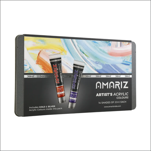 DOMS AMARIZ ARTST ACRYLIC 12 SHADES TUBE 14X20ML (20PC CB) MRP790