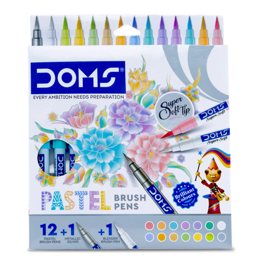 DOMS Pastel Brush Pen 14 Shades