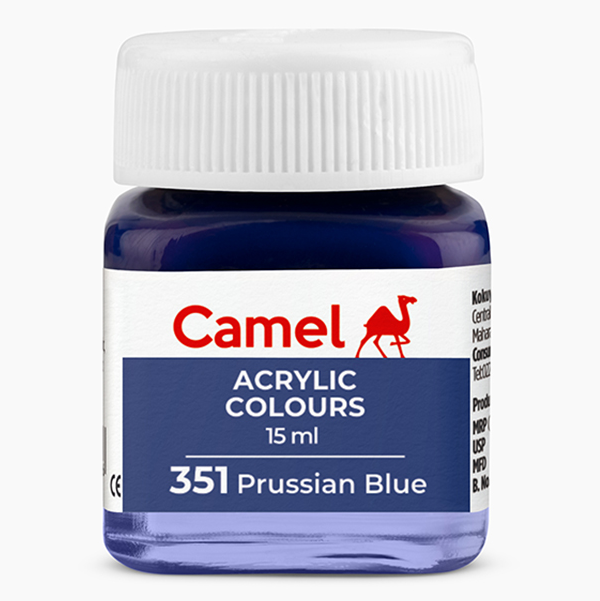 MRP25 Camel Fabrica Acrylic Colours Ultra 15ml (351 Prussian Blue)