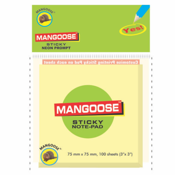 MRP55 Post It Mangoose Sticky Notepad (3*3)