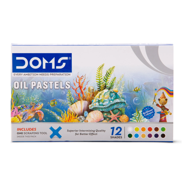 MRP50 DOMS 12 Shade Oil Pastels