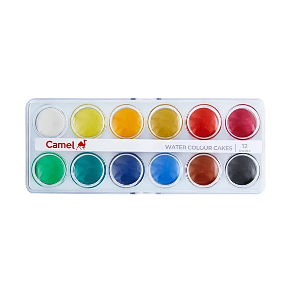 MRP60 Camel Water Colour Cake 12 Shade Tin