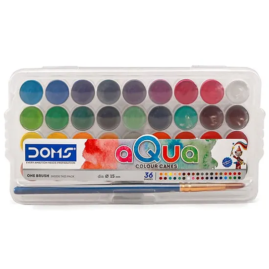 DOMS Aqua Water Colour Cake 36 Shade 15mm