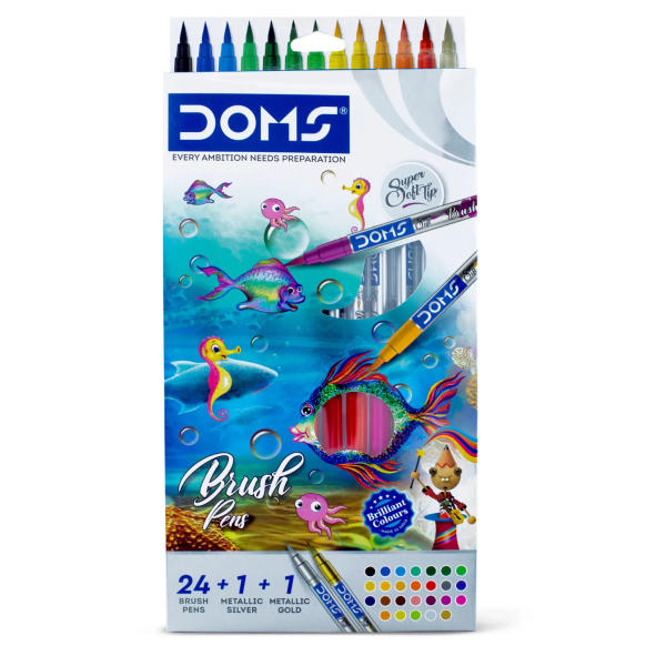 DOMS Brush Pen 26 Shades