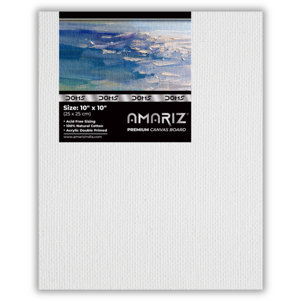 DOMS AMARIZ CANVAS BOARD 10"X12" (80PC CB) MRP120