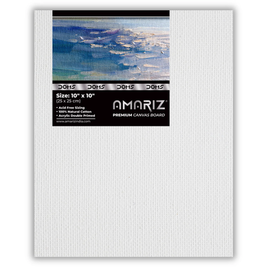 DOMS AMARIZ CANVAS BOARD 10"X12" (80PC CB) MRP120