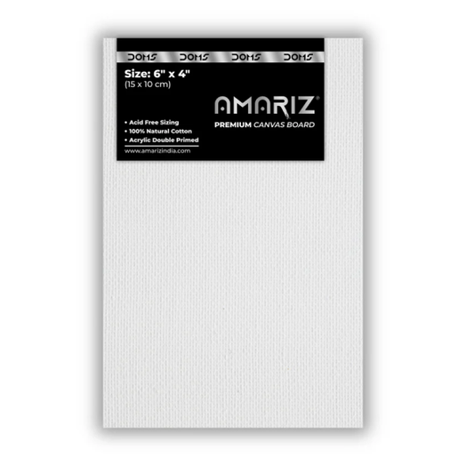 DOMS AMARIZ CANVAS BOARD 6"X4" (240PC CB) MRP35
