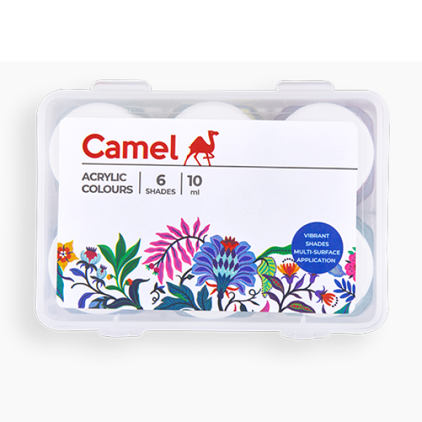 MRP100 Camel Fabrica Acrylic Colours 6 Shade Ultra