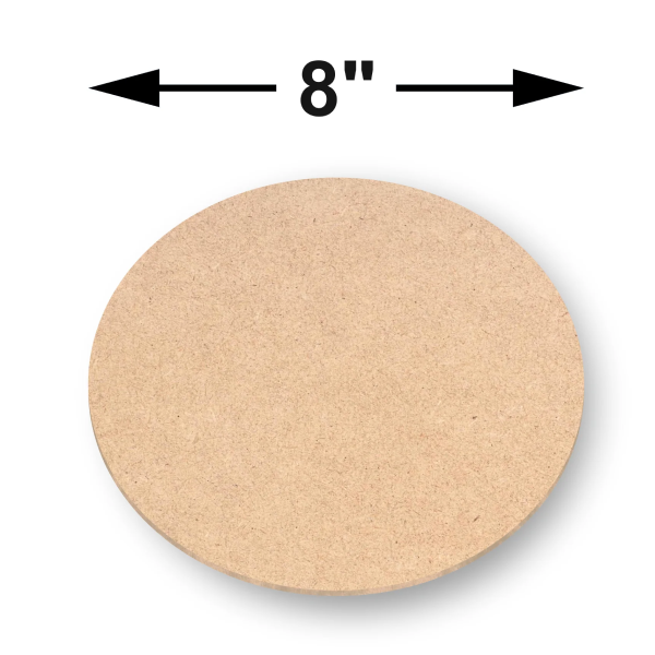 MDF Coaster Circle 8 Inch