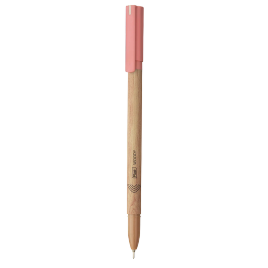Red Flair Woody Ball Pen