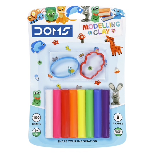 DOMS Modelling Clay 8 Shades