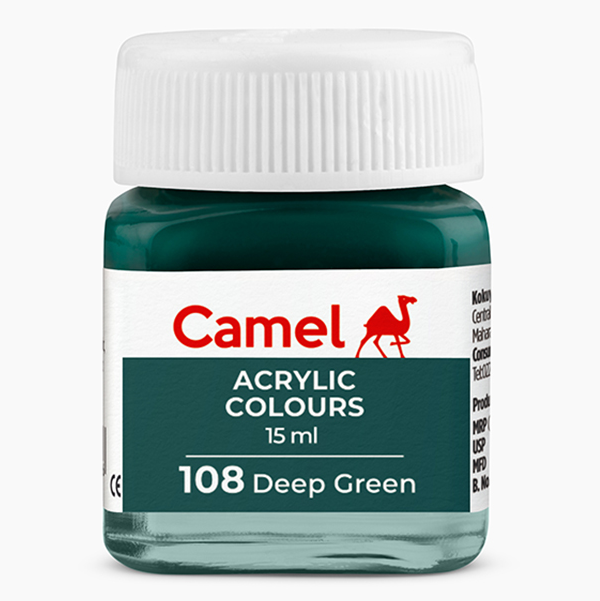 MRP25 Camel Fabrica Acrylic Colours Ultra 15ml (108 Deep Green)