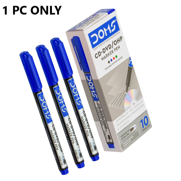 Doms CD-DVD/OHP Marker Pen Blue