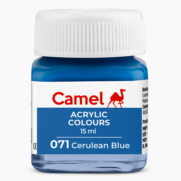 MRP25 Camel Fabrica Acrylic Colours Ultra 15ml (071 Cerulean Blue)