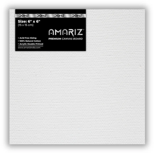 DOMS AMARIZ CANVAS BOARD 6"X6" (160PC CB) MRP45