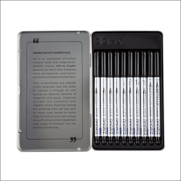 DOMS AMARIZ PIGMENT LINER & MARKER SET OF 10 (30PC CB) MRP350