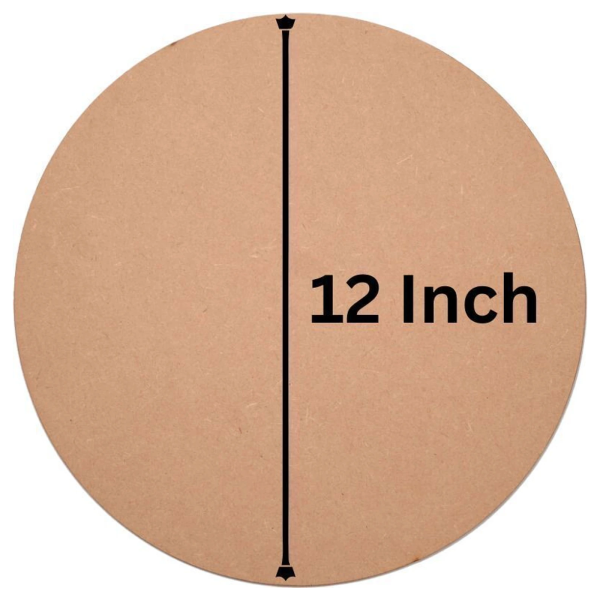 MDF Coaster Circle Big 12 Inch