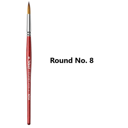 DOMS STUDIO BRUSH ROUND NO. 8 (240PC CB) MRP40