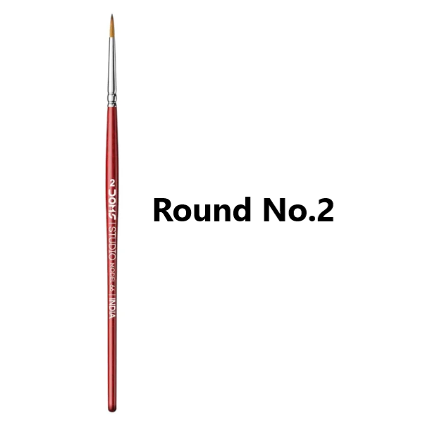 DOMS STUDIO BRUSH ROUND NO. 2 (400PC CB) MRP25