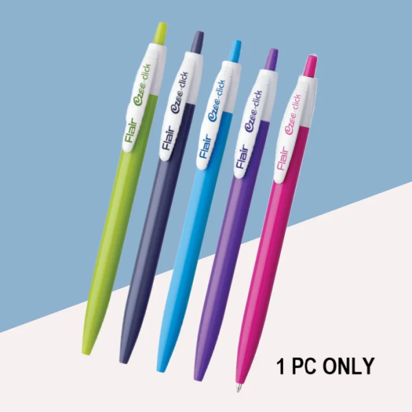 Flair Ezee Click Ball Pen (Blue)