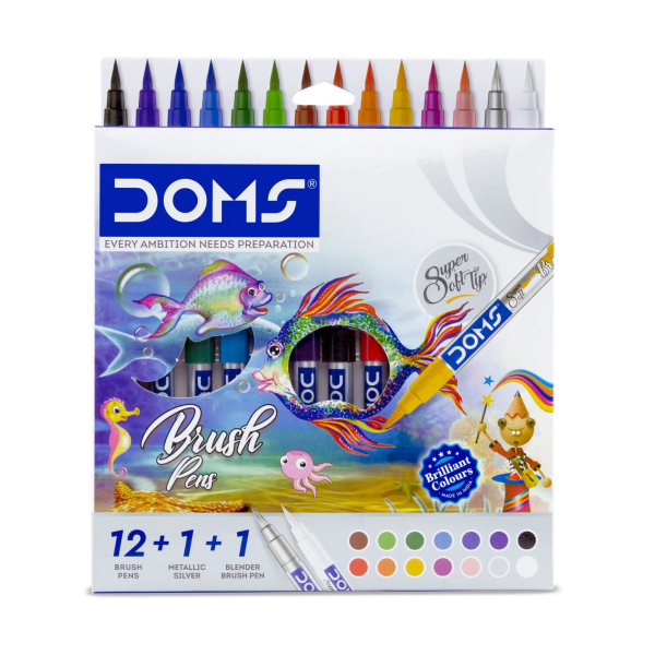 DOMS Brush Pen 14 Shades