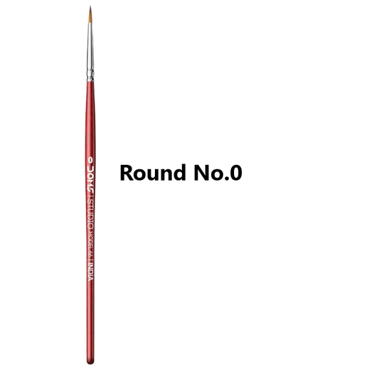 DOMS STUDIO BRUSH ROUND NO. 0 (400PC CB) MRP20