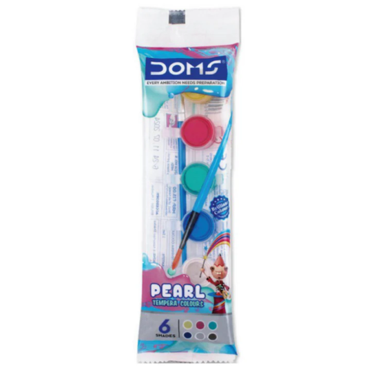 DOMS 6 Pearl Tempera Colour Set