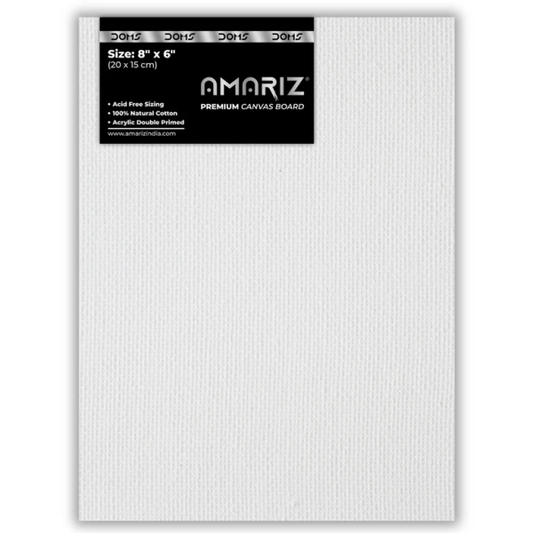 DOMS AMARIZ CANVAS BOARD 6"X8" (160PC CB) MRP60