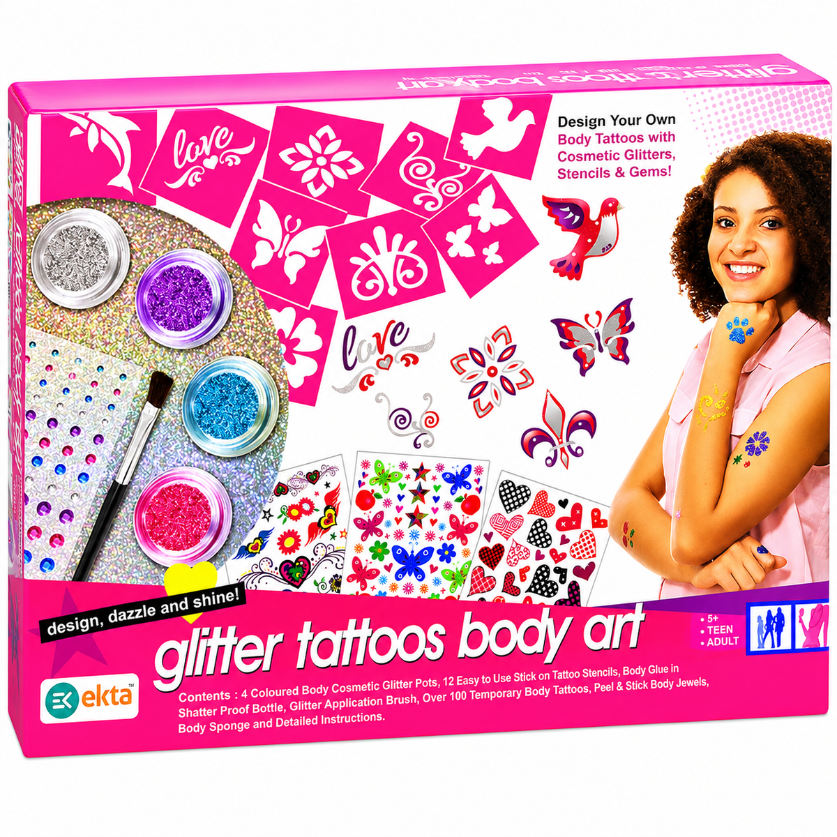 Ekta Glitter Tattoos Body Art