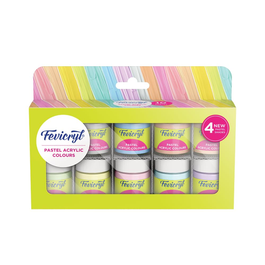 Fevicryl Acrylic Colours Pastel 10 Shade