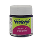 Fevicryl Acrylic Colour Mauve 15 in a 15ml bottle, ideal for hobbyists, fabric painting, and DIY crafts