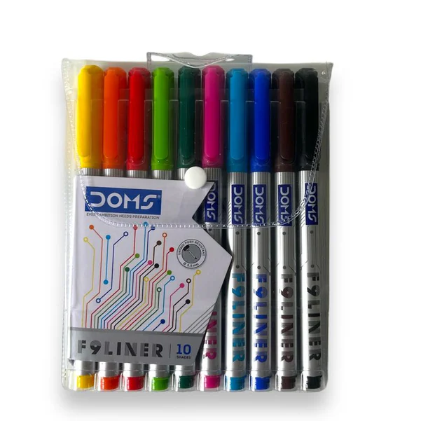 DOMS F9 Liner Pen 10 Shades