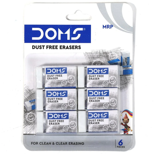 DOMS Dust Free Eraser Set of 6