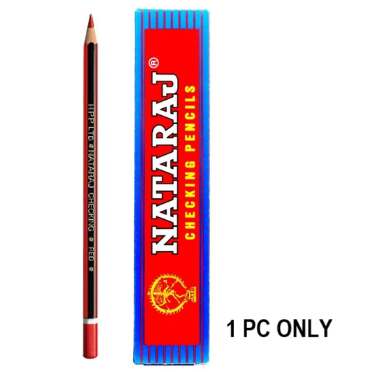 1pc Nataraj Checking Pencil (Red)