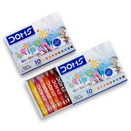 DOMS Wax Crayons 10 Shade