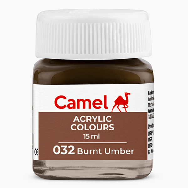 MRP25 Camel Fabrica Acrylic Colours Ultra 15ml (032 Burnt Umber)