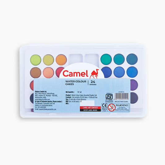 Camel Water Colour Cakes 24 Shades