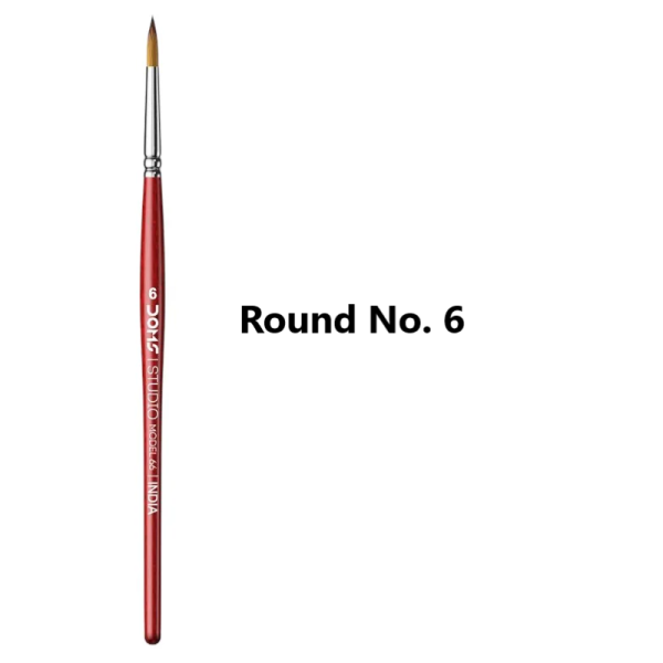 DOMS STUDIO BRUSH ROUND NO. 6 (320PC CB) MRP35