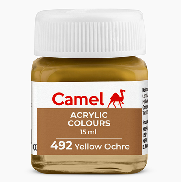 Camel Fabrica Acrylic Colours Ultra 15ml (492 Yellow Ochre) BC2269