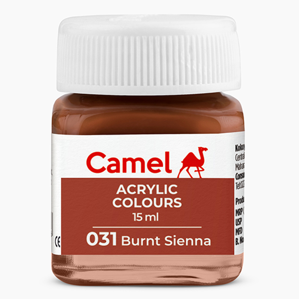 MRP25 Camel Fabrica Acrylic Colours Ultra 15ml (031 Burnt Sienna)