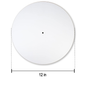 Clock Acrylic Sheet - White Round 12"