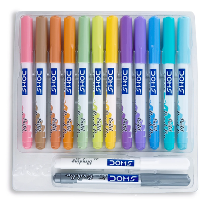 DOMS Pastel Brush Pen 14 Shades