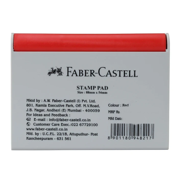 MRP30 Faber Castell Stamp Pad Small (Red)