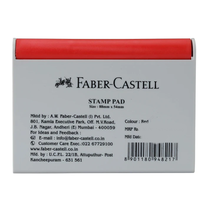 MRP30 Faber Castell Stamp Pad Small (Red)