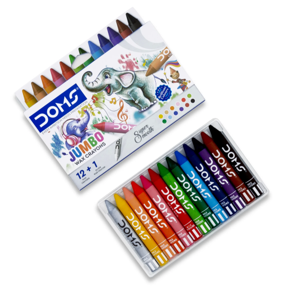 DOMS Wax Crayons Jumbo 12 Shade
